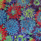 FS Kaffe Cactus Dahlias Blue - Stitch - Durango, Colorado Quilt & Sewing Shop