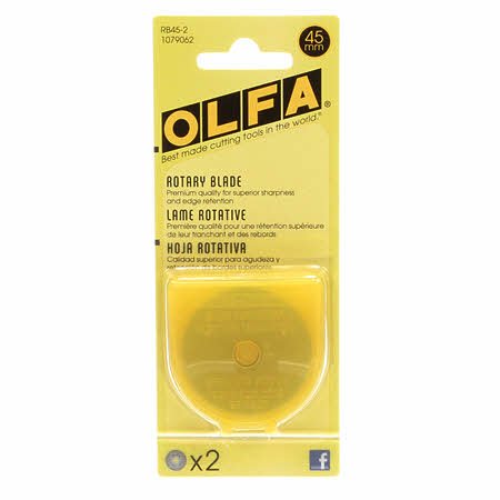 Olfa 45mm Rotary Blade 2ct. - Stitch - Durango, Colorado Quilt & Sewing Shop