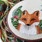 Hand Embroidery Red Fox - Stitch - Durango, Colorado Quilt & Sewing Shop