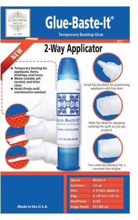 Roxanne Glue Baste It 2-way Applicator - Stitch - Durango, Colorado Quilt & Sewing Shop