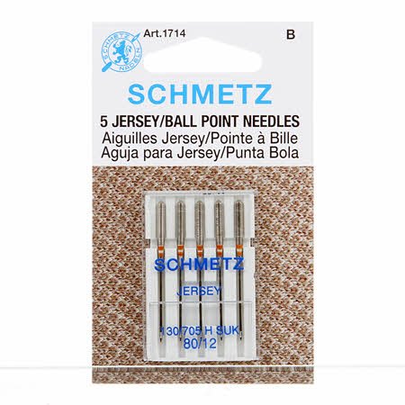 Schmetz Jersey/Ball Point Needles 80/12