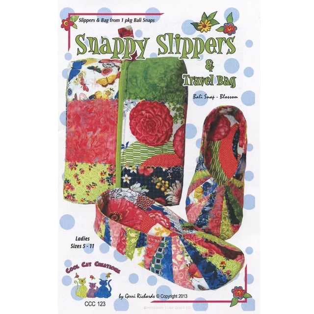 Snappy Slippers & Travel Bag Pattern - Stitch - Durango, Colorado Quilt & Sewing Shop