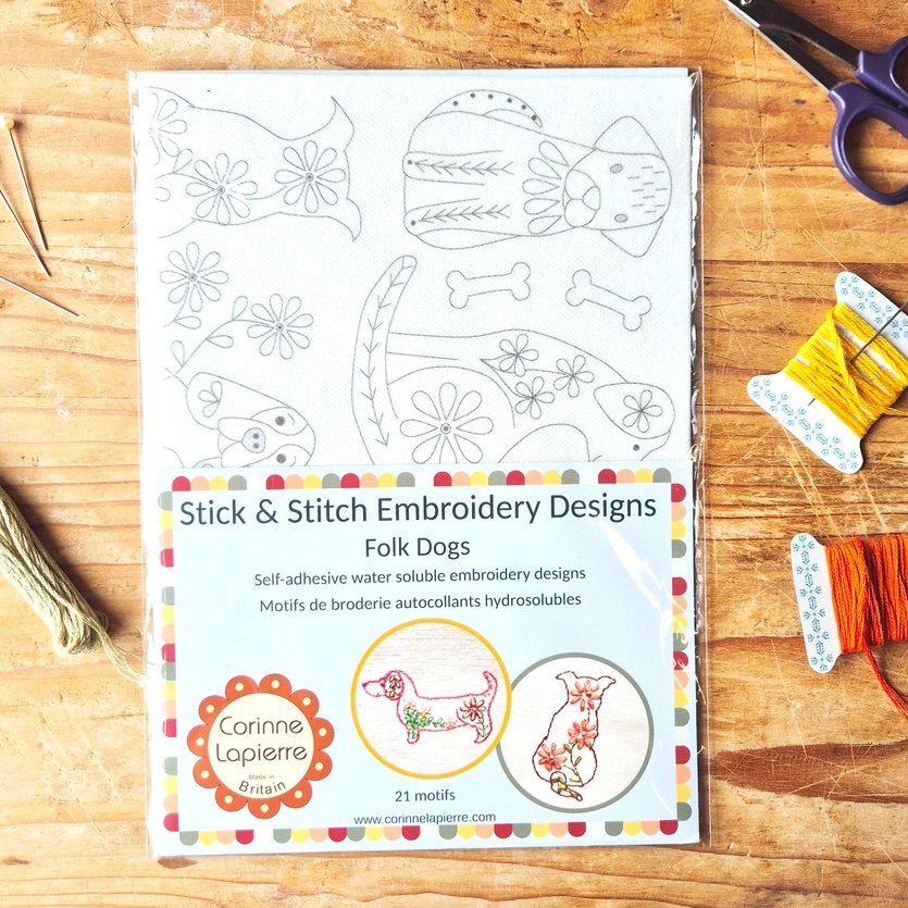 Stick & Stitch Folk Dogs Embroidery Designs