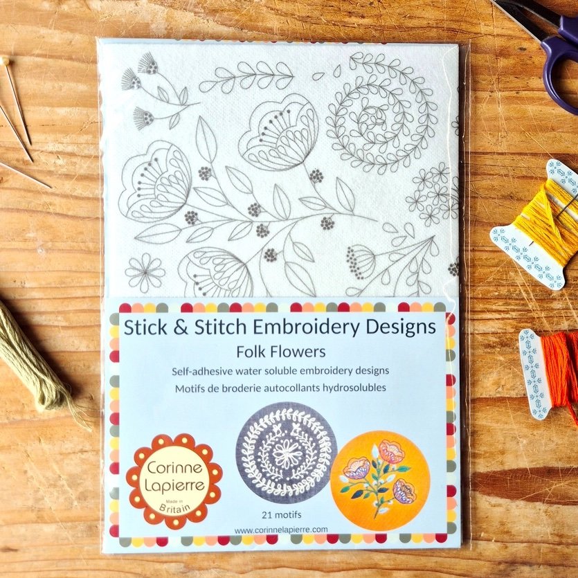 Stick & Stitch Folk Flowers Embroidery Designs - Stitch - Durango, Colorado Quilt & Sewing Shop