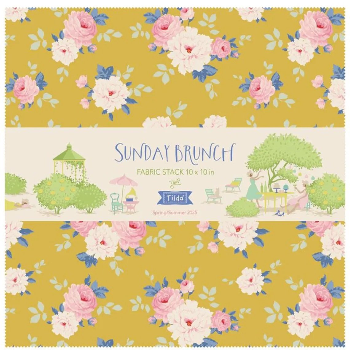 Tilda Sunday Brunch Charm Pack 10in squares 40pcs - Stitch - Durango, Colorado Quilt & Sewing Shop