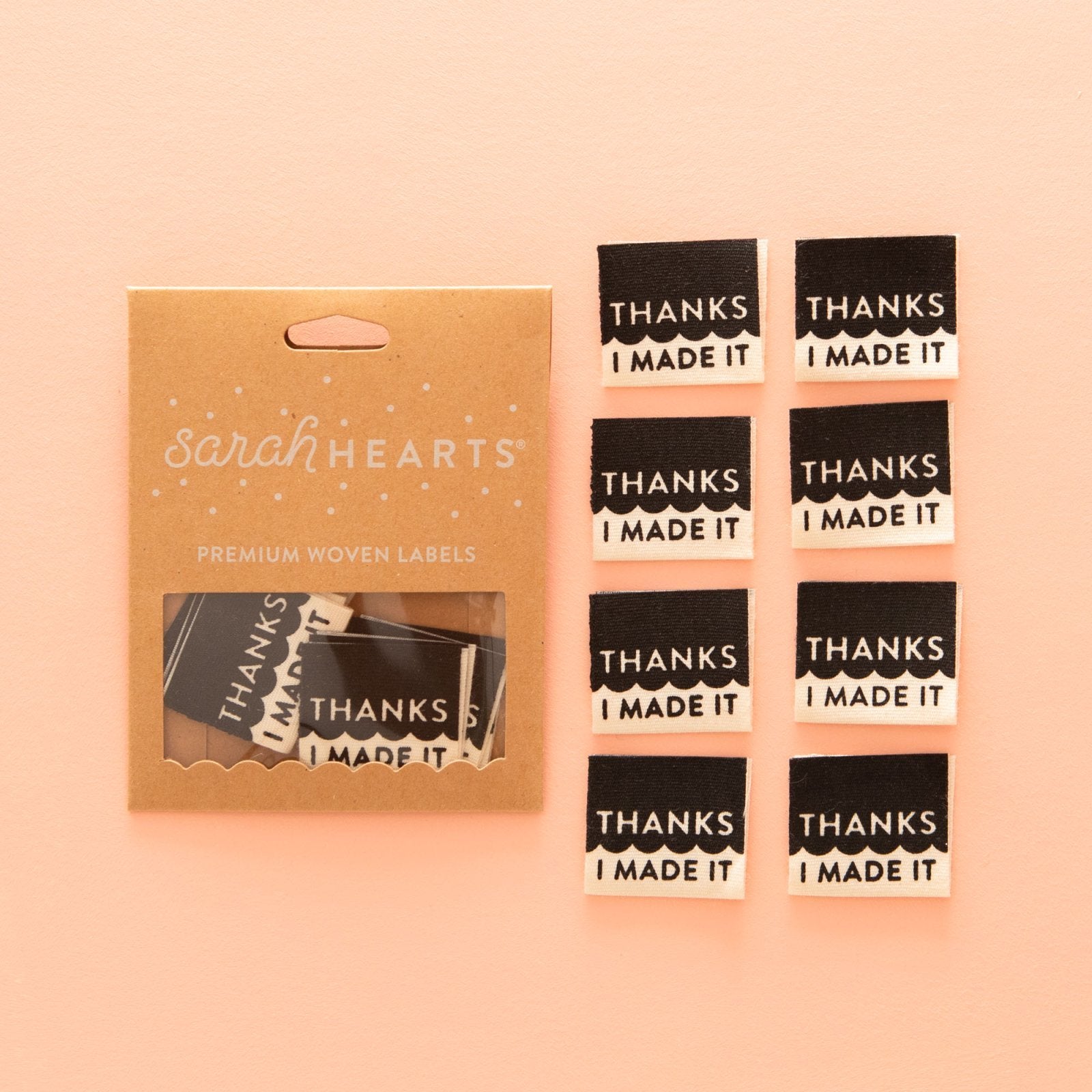 Sarah Hearts Thanks I Made It Labels - Stitch - Durango, Colorado Quilt & Sewing Shop