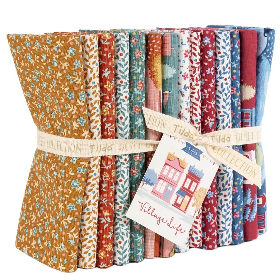 Village Life Fat Quarter Bundle - Stitch - Durango, Colorado Quilt & Sewing Shop